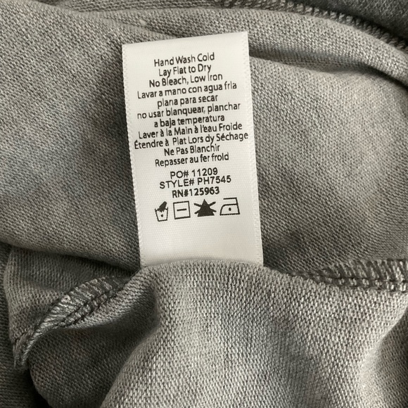 Beyond Yoga Hacci Raglan Pullover Gray Striped - Picture 8 of 9